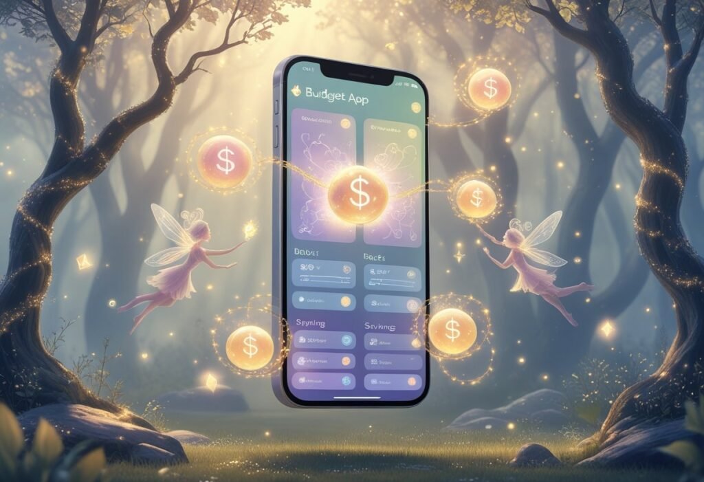 budget app showing debts / categories