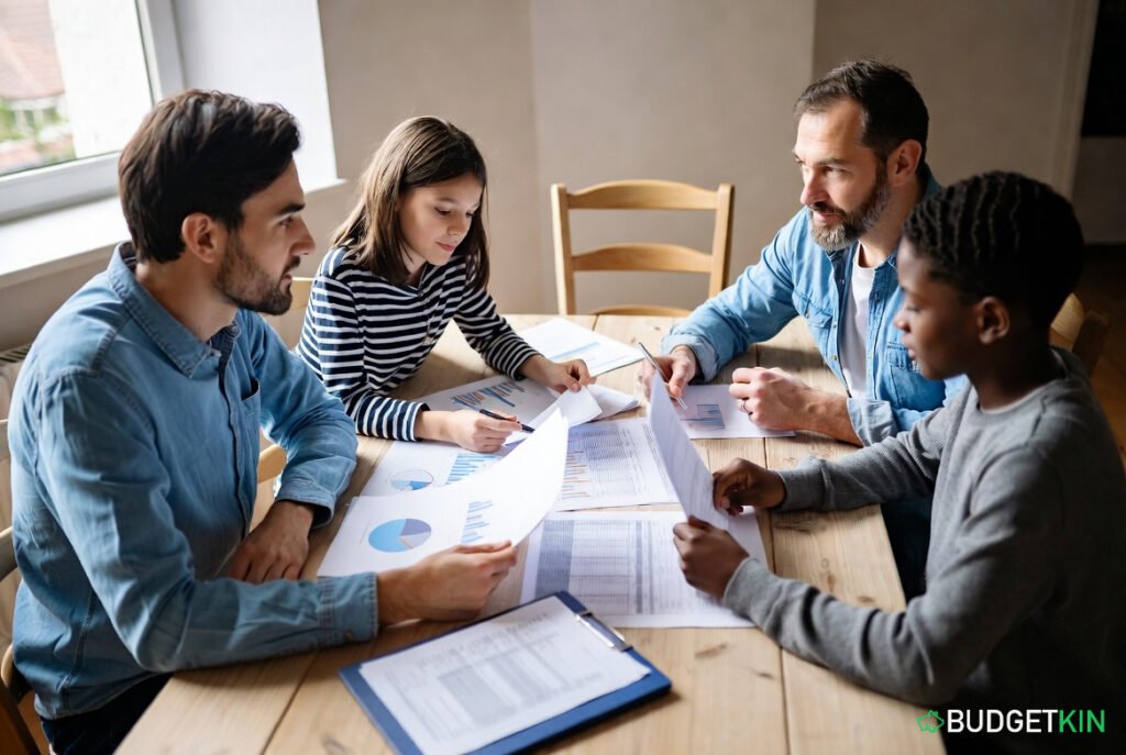 Family planning emergency savings together to reduce financial stress.