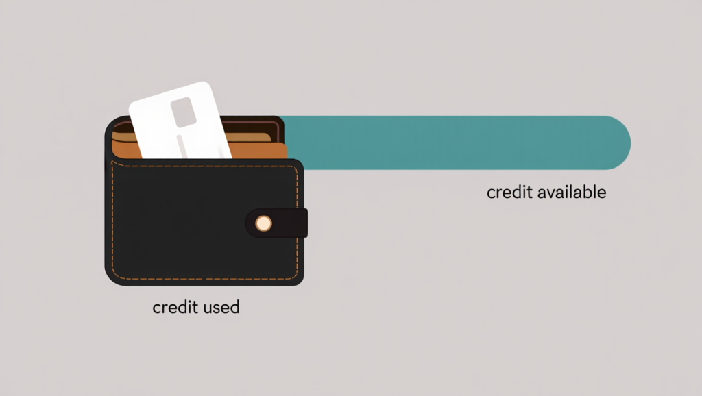 Visual comparison of low and high credit card utilisation levels. Credit Card Utilisation Explained (And Why It Matters in the UK)